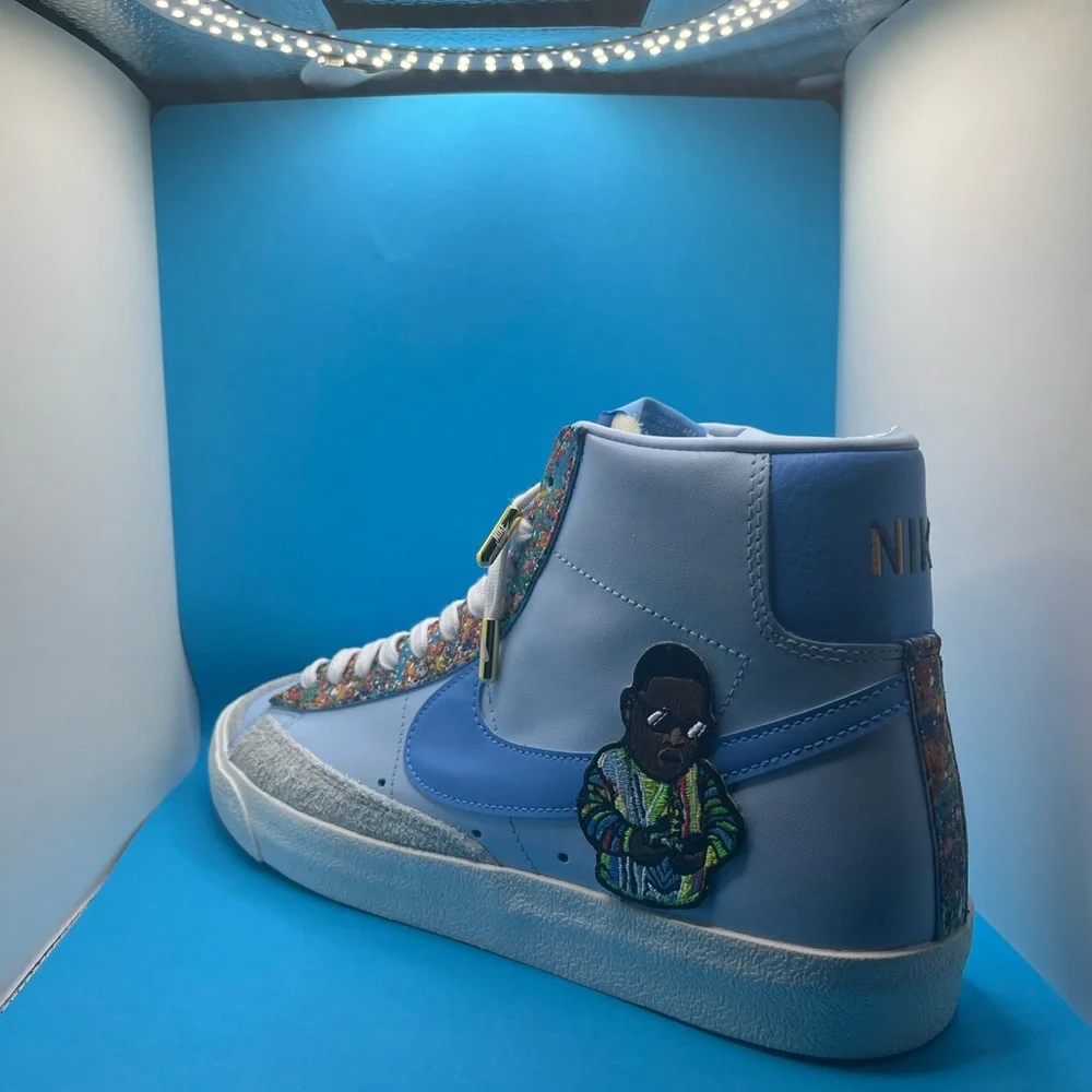 Notorious BIG Custom Nike Blazer Mid 1977 Throwback - Picture 4 of 16